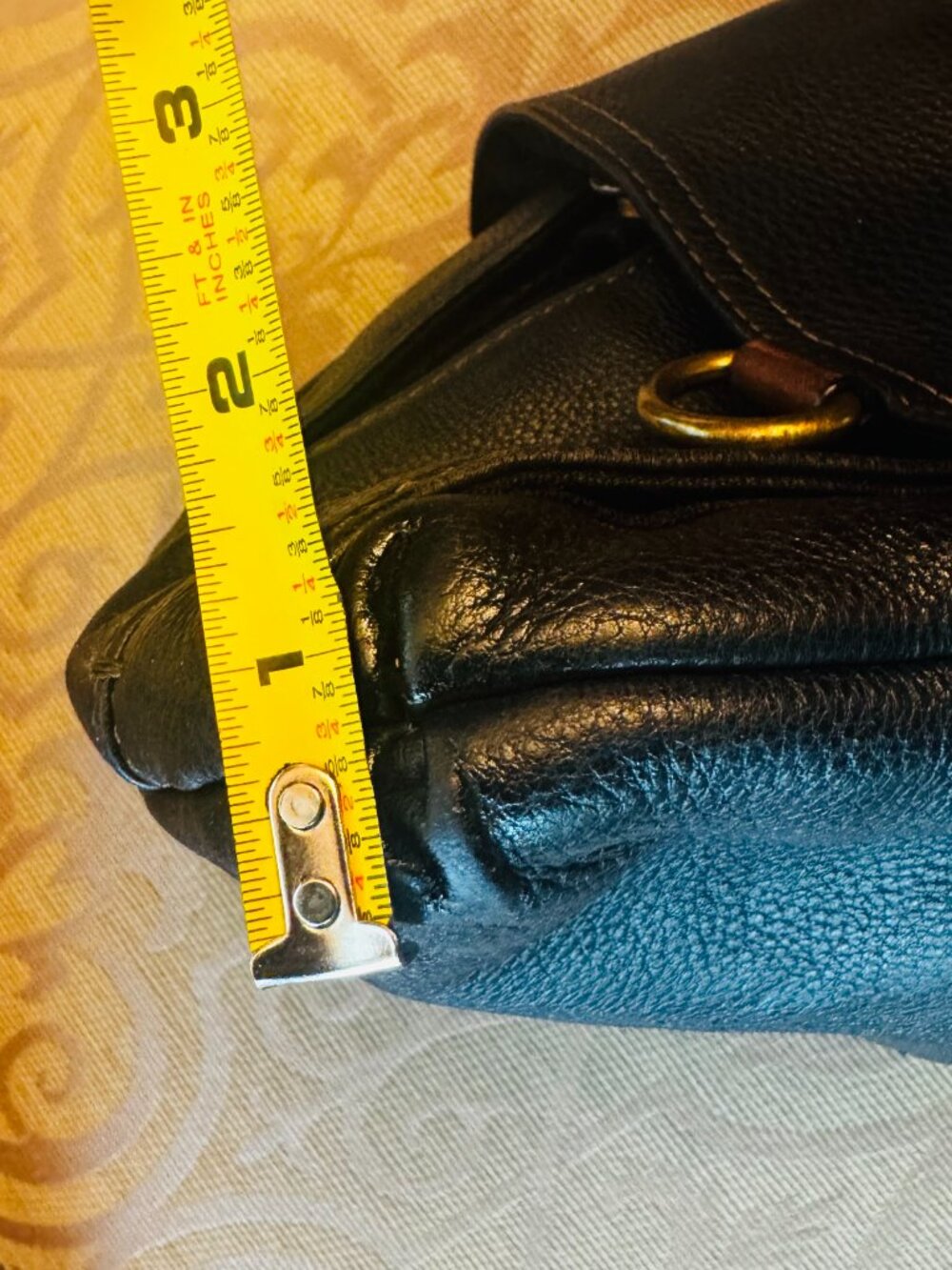 Fossil Morgan Traveler Black Soft Pebble Leather Organizer Crossbody Bag READ - Picture 15 of 15